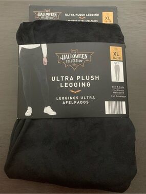 🌸 Sz XL Velour Ultra Plush Legging - Solid Black